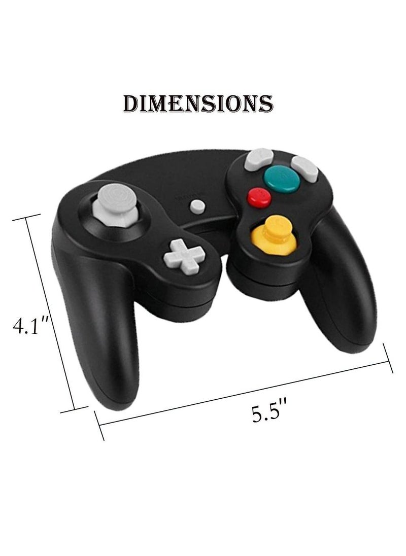 Sweet seven - 2 Packs NGC Controllers - Classic Wired Controllers for Wii Game Cube - Clear Purple and Clear Blue - Multiplayer Gaming Convenience - Image 1
