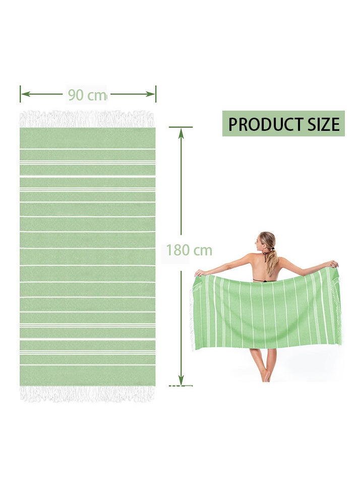 Generic - Non-stick fringe beach towel quick-drying bath towel shawl - Image 1