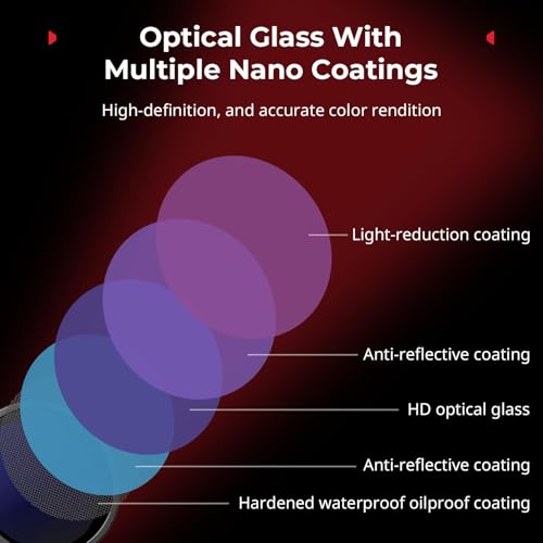 SmallRig Filter Kit for DJI Osmo Action 5 Pro/4, 5-in-1 Lens Filter Set with 1/4 Black Mist, ND16/CPL, Star-Cross, Film Simulator & Silicone Cover, Snap-On Mount, Rainbow High-Alumina Glass-5412 - Image 5