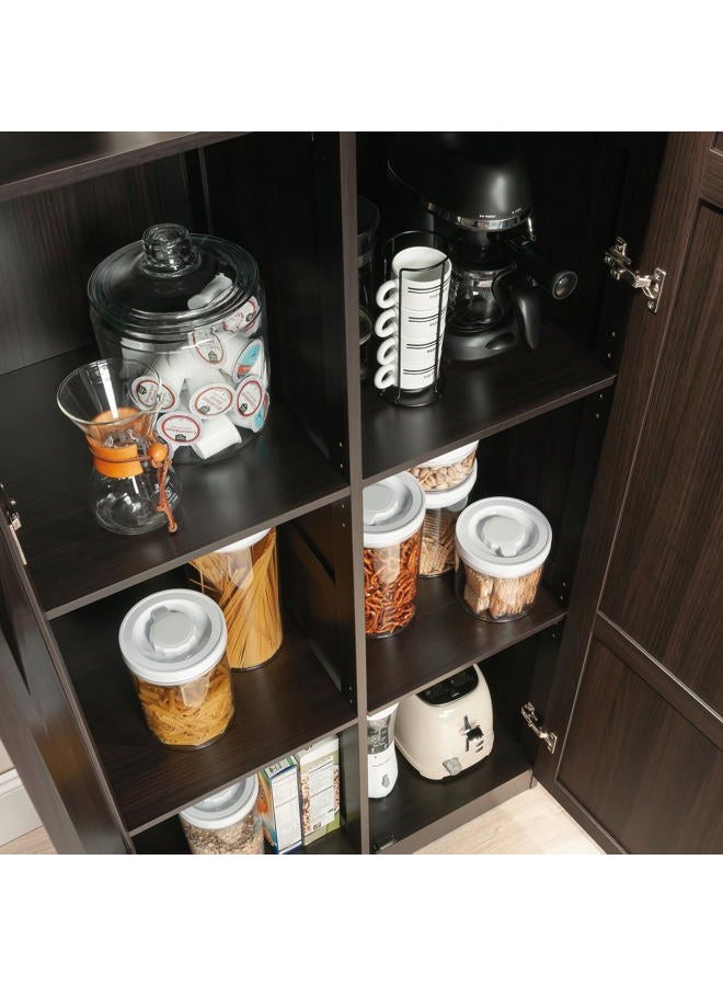 SAUDER Storage Cabinet/Pantry cabinets, 29.61" x D: 16.02" x H: 71.50", Cinnamon Cherry finish - Image 4