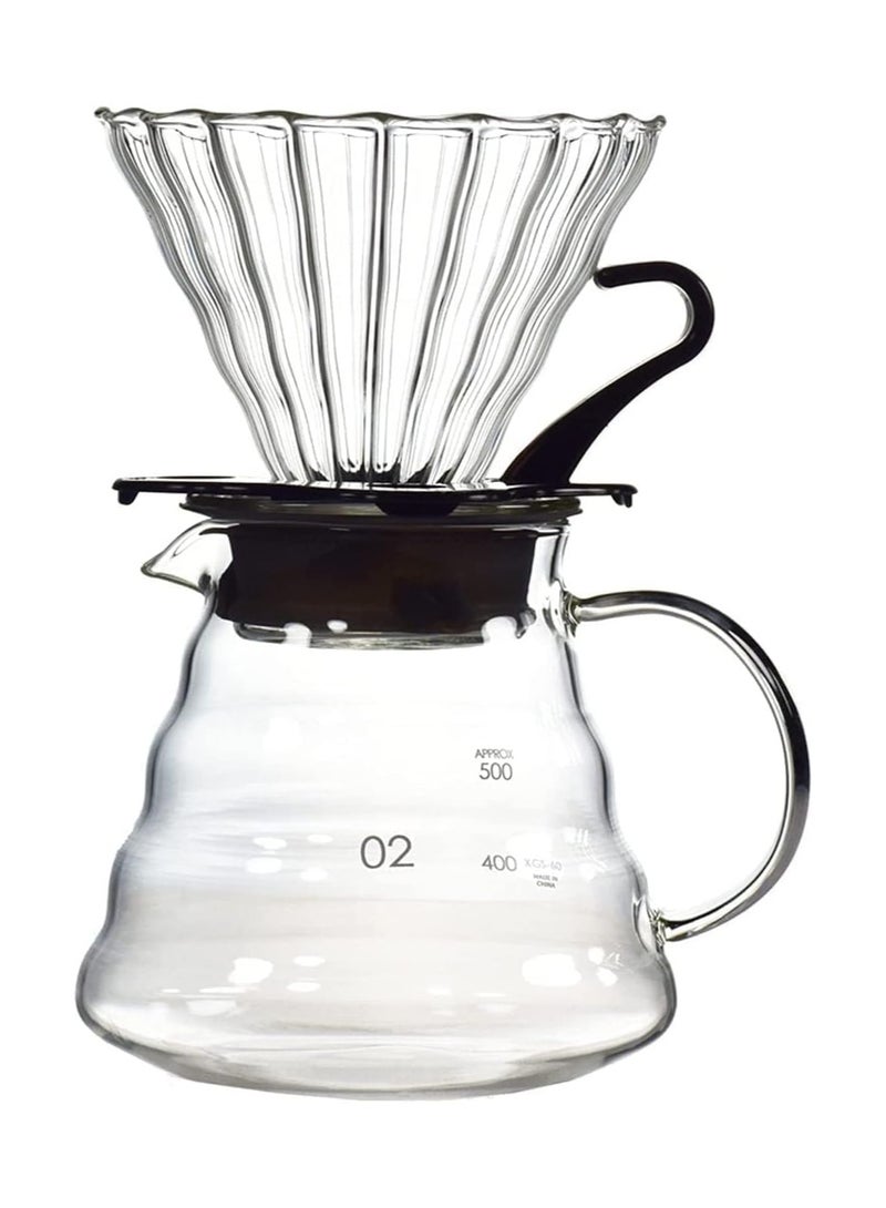 بلومنغ تايم مجموعة أدوات صنع القهوة، أدوات ملحقات القهوة، 7 قطع، مجموعة مطحنة منزلية، وعاء مشترك، أجهزة تخمير القهوة، أسود - Image 3