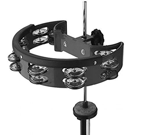 Stagg TAB-D BK Half Moon Plastic Base Hi-Hat Tambourine with 16 Jingles - Black - Image 5