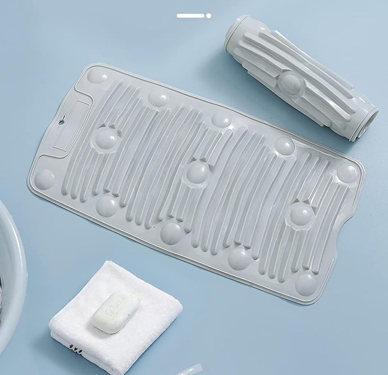 LOCANS Foldable Laundry Board Portable Travel Mini Washing Board AntiSlip Laundry Mat Household Clean Board for ClothesPack Of 1Multicolor - Image 4