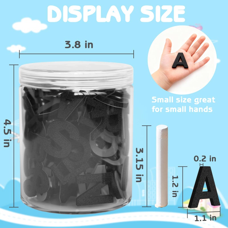 Lzttyee Decorative Magnetic EVA Alphabet Letters for Refrigerator/White Board (117pcs Letters Black) - Image 3