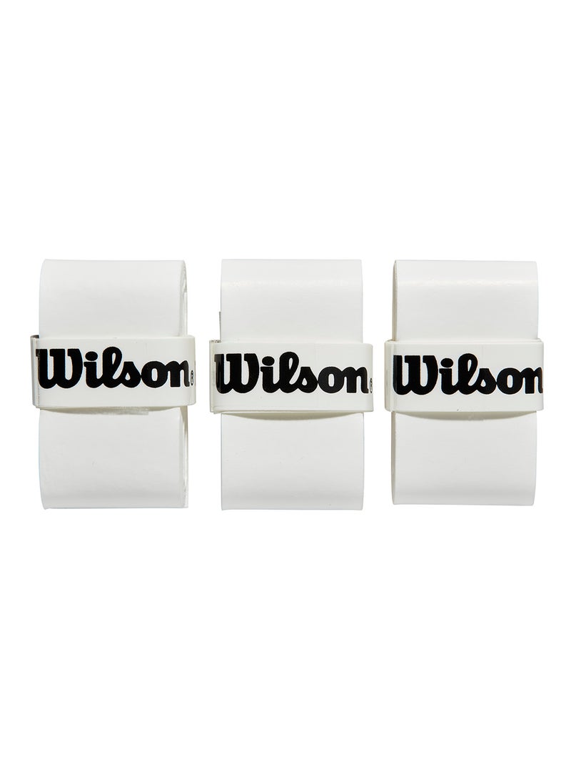 Wilson Padel Pro 3 Pack Overgrip Set - White - Image 2