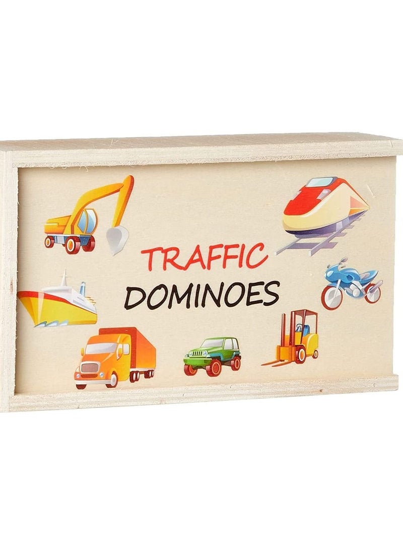 Generic - 3 Wooden Dominoes Wooden Toy - Random Shapes - Image 1