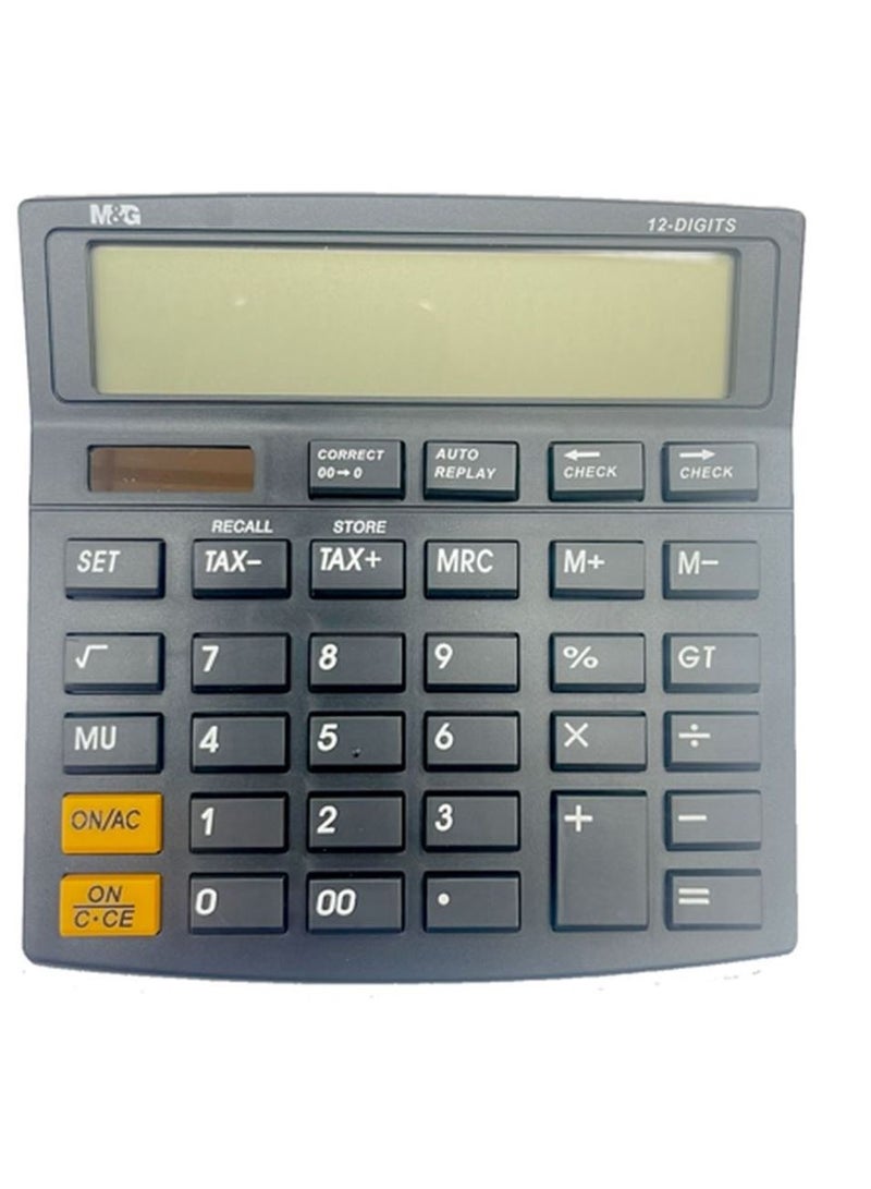 M&G Black Calculator Check & Tax No: ADG981G1 - Image 1