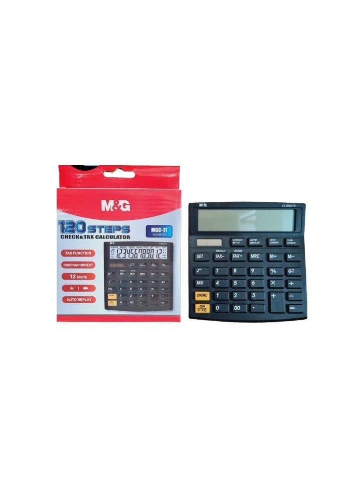M&G Black Calculator Check & Tax No: ADG981G1 - Image 3