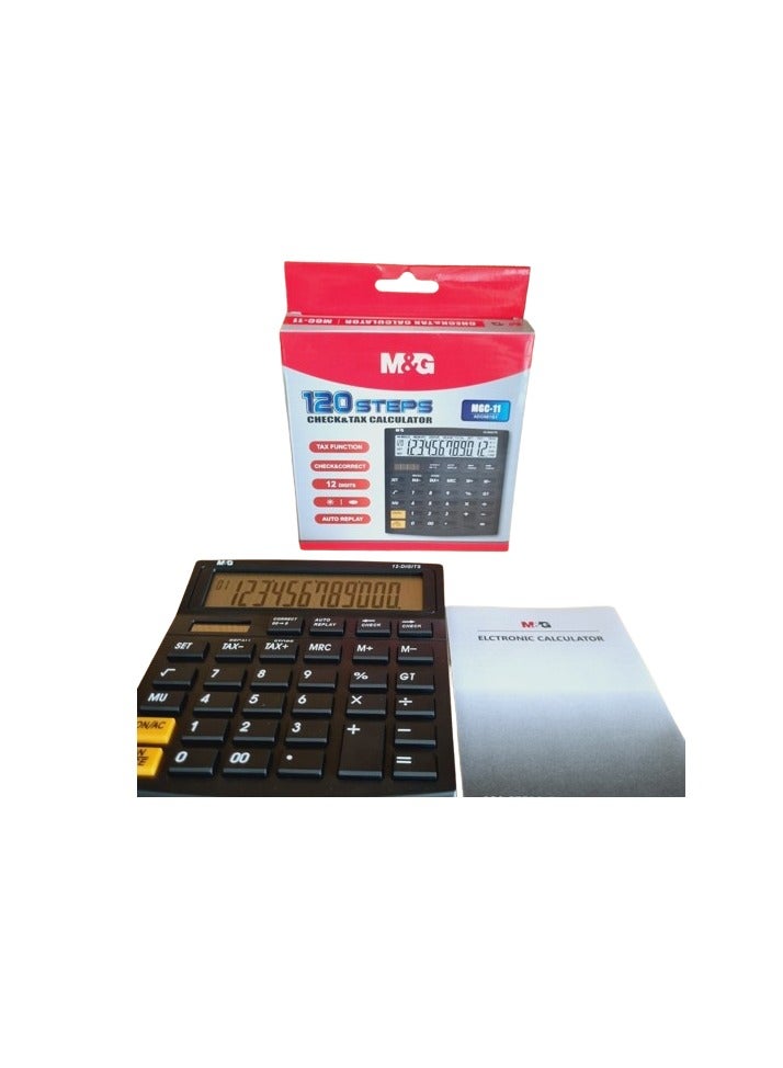 M&G Black Calculator Check & Tax No: ADG981G1 - Image 5