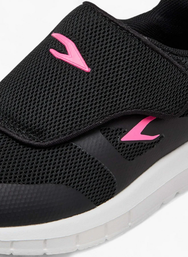 Dash Textured Sports Shoes with Hook and Loop Closure