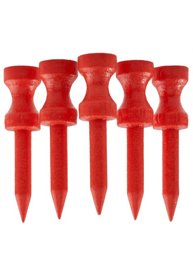 TH Golf x100 Pcs Bamboo Red Castle Golf Tees 32mm Biodegradable Eco Friendly Sustainable - Image 1