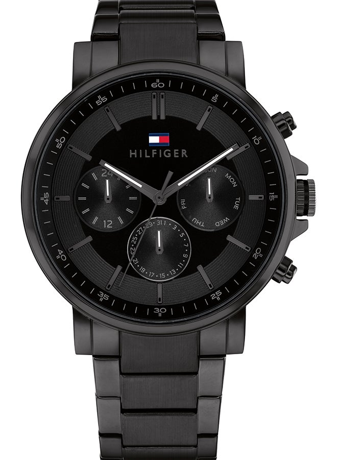 Men's Analog Round Shape Stainless Steel Wrist Watch 1710590 - 44 Mm