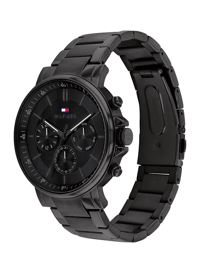 Men's Analog Round Shape Stainless Steel Wrist Watch 1710590 - 44 Mm