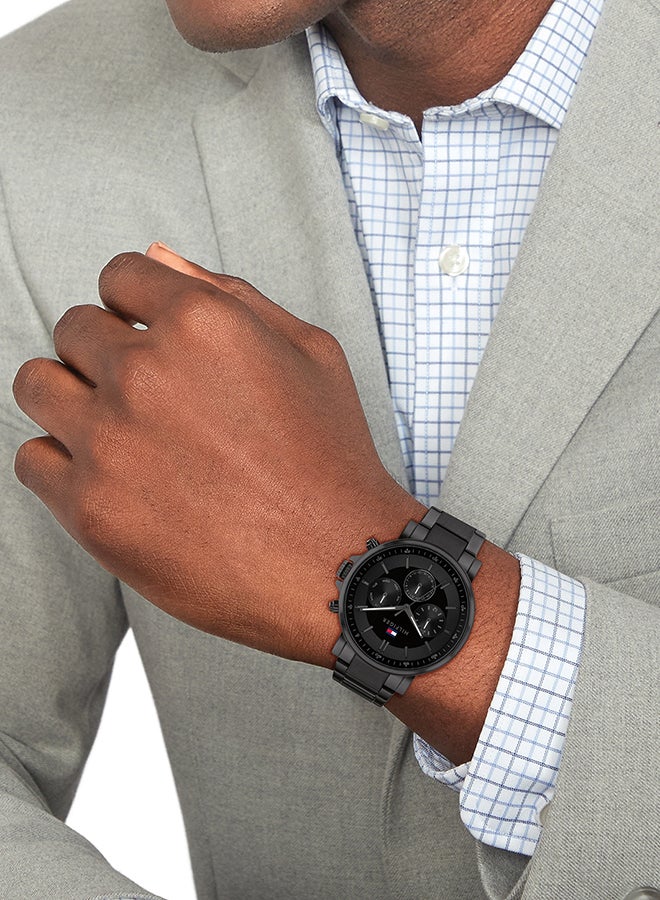 Men's Analog Round Shape Stainless Steel Wrist Watch 1710590 - 44 Mm