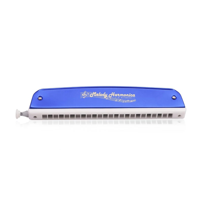 FESTRA R-2403 Professional Harmonica Mouth Organ - 24 Holes Key of C with Case for Professional Players, Beginners, Students, and Kids (Blue) - Image 4