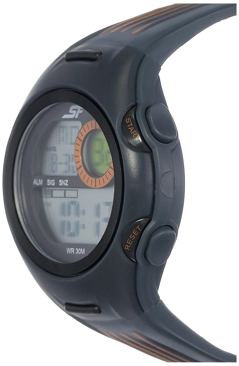 SF New Digital Grey Round Dial Men's Sport Watch-NN77072PP05 - Image 2