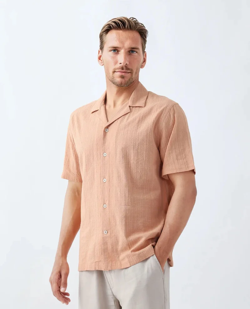 Rare Rabbit Men's Boxy Fit Check Shirt