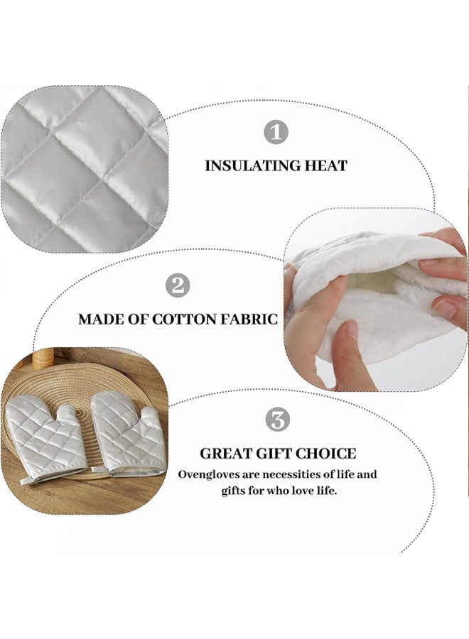 Oven Mitts and Potholders BBQ Gloves-Oven Mitts and Pot Holders with Recycled Infill Silicone Non-Slip Cooking Gloves for Cooking Baking Grilling - Image 5