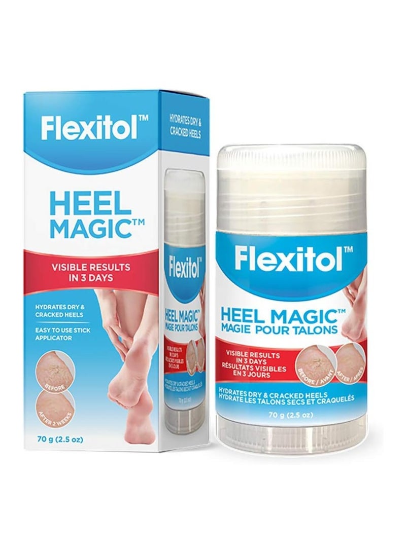 Flexitol Heel Magic For Dry Skin or Rough Heels with Shea Butter & Vitamin E, 2.5 Ounce