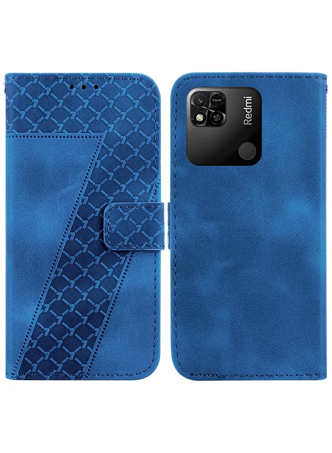 Case For Xiaomi Redmi 10A 7-shaped Embossed Leather Phone Case