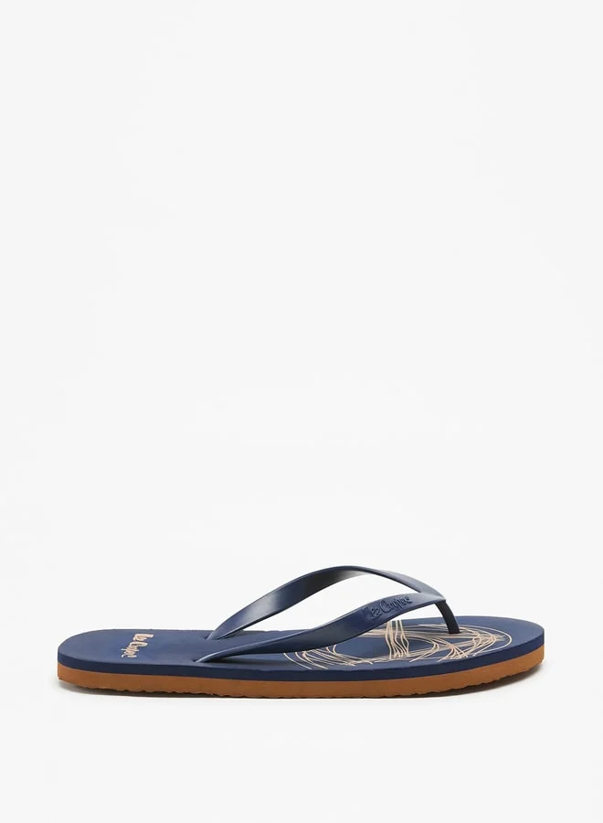لي كوبر Mens' All-Over Print Flip Flops