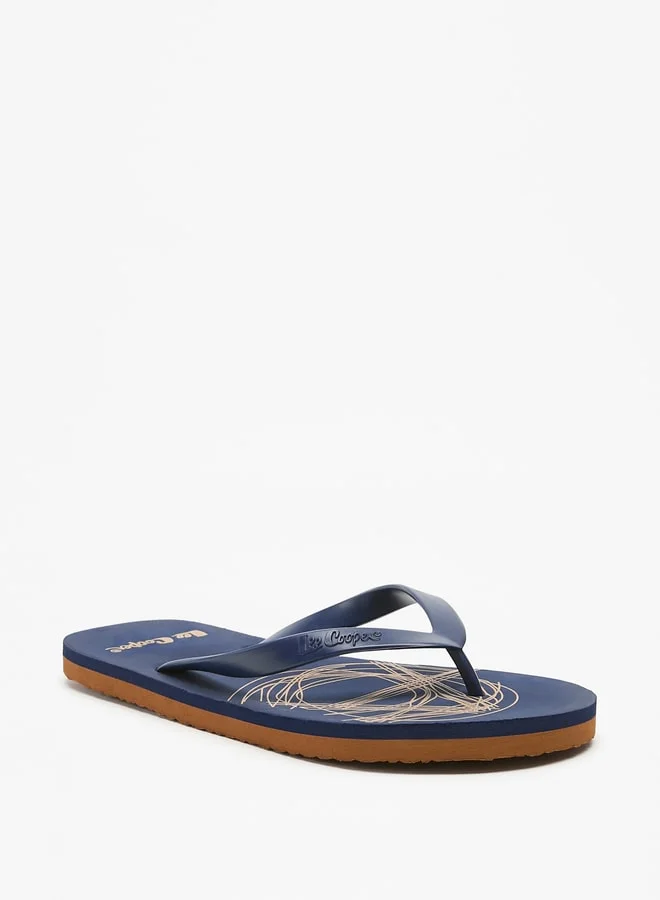 لي كوبر Mens' All-Over Print Flip Flops
