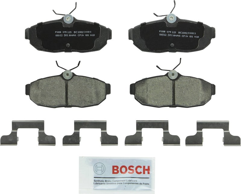 BOSCH BC1082 QuietCast Premium Ceramic Disc Brake Pad Set - Compatible With Select Avanti; Ford Mustang; REAR - Image 1