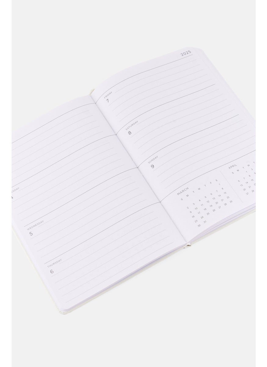 Muy Mucho Weekly Planner With Pen, Beige  - Image 3