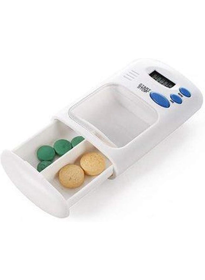 Smart Medicine Reminder, Two Small Pill Box, Mini Portable Electronic Reminder, Timing Alarm Clock, Medicine Box - Image 1