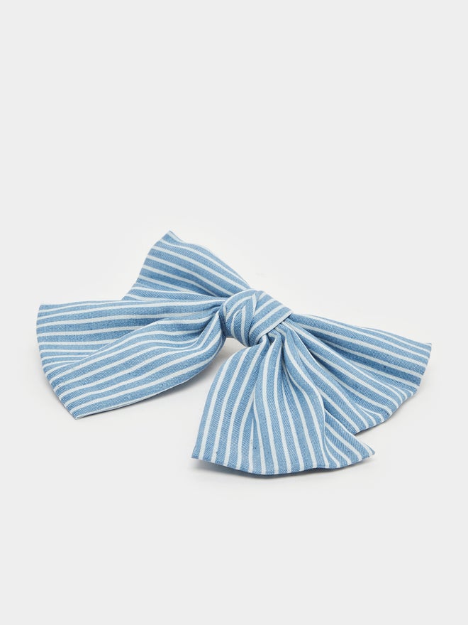 Styli Stripe Ribbon Hair Clip - Image 1
