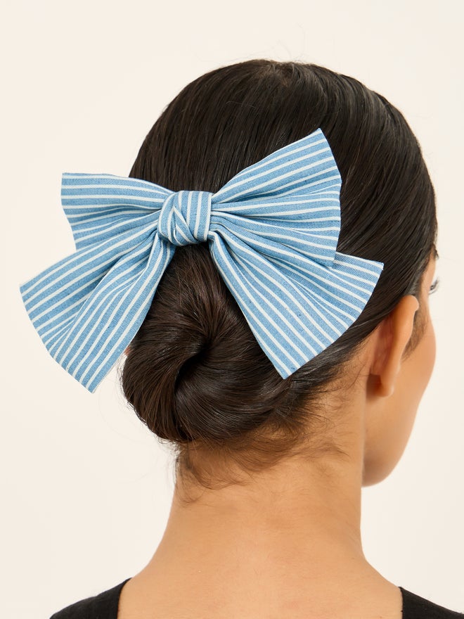 Styli Stripe Ribbon Hair Clip - Image 2