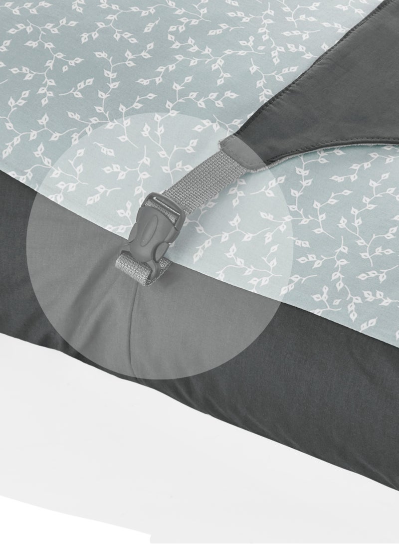 BabyJem Soft Baby Sleeping Cushion With Belt, 0-6 Months- Grey  - Image 3