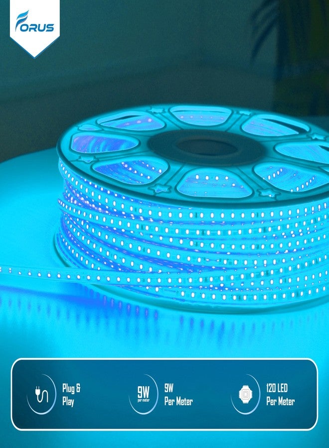 Forus LED Rope Light 5 Meter 6 Month Warranty, Outdoor Waterproof Decorative Cove Lights for Ceiling, Balcony, Home Decor, Interior Decoration, Flexible Profile Light for Diwali, Christmas-Ice Blue - Image 4