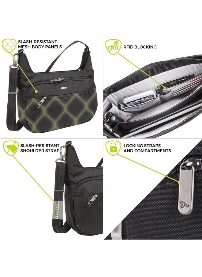 Travelon Antitheft Concealed Carry Hobo Bag Black One Size  - Image 3