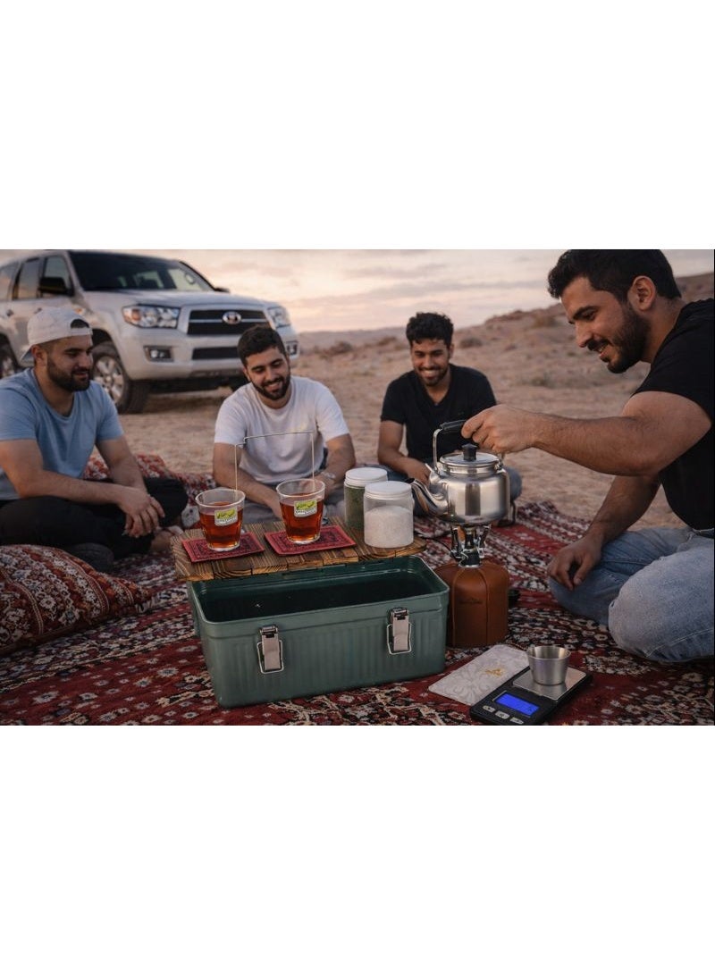 Biki Green Camping Tea Set Box - Image 5