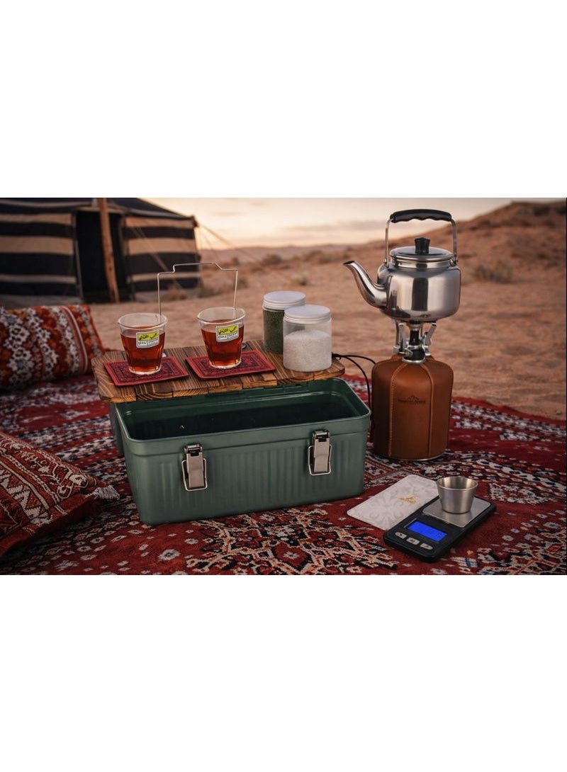Biki Green Camping Tea Set Box - Image 2