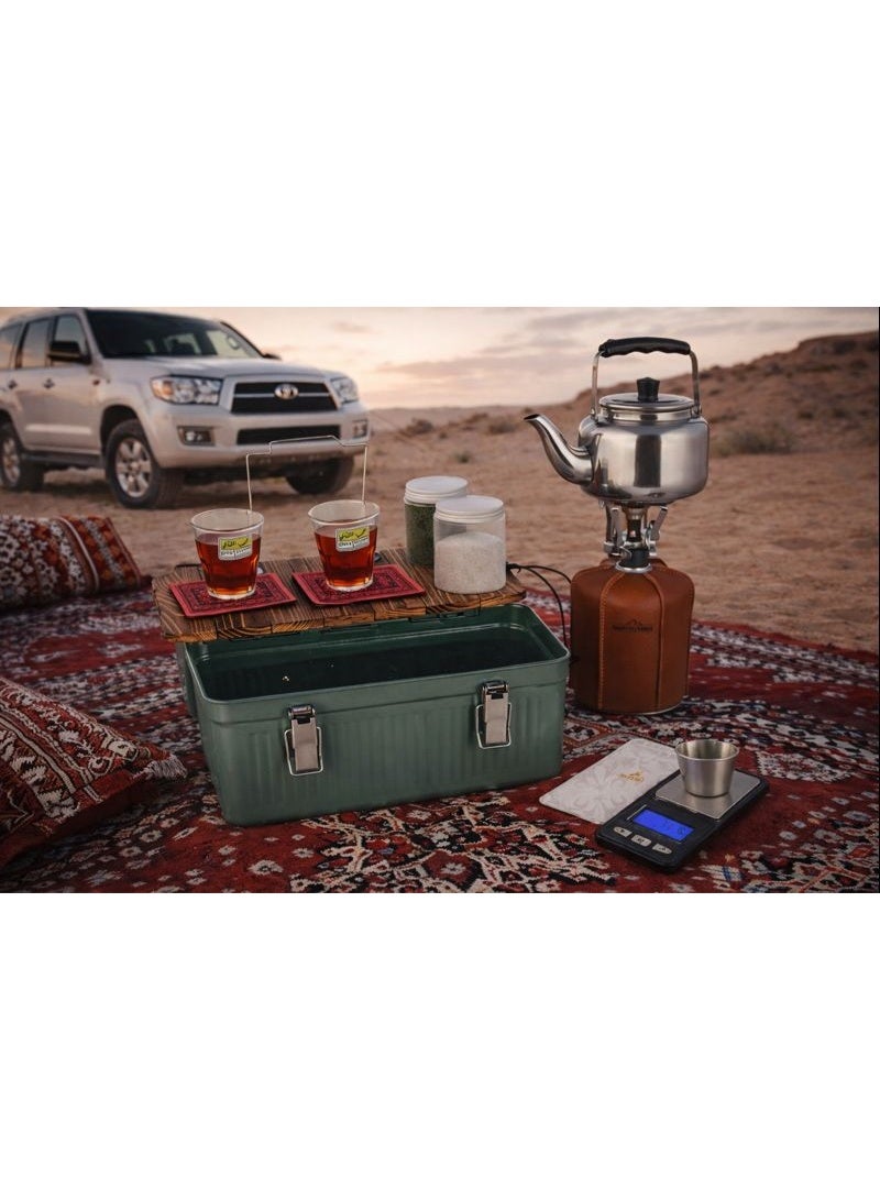 Biki Green Camping Tea Set Box - Image 4