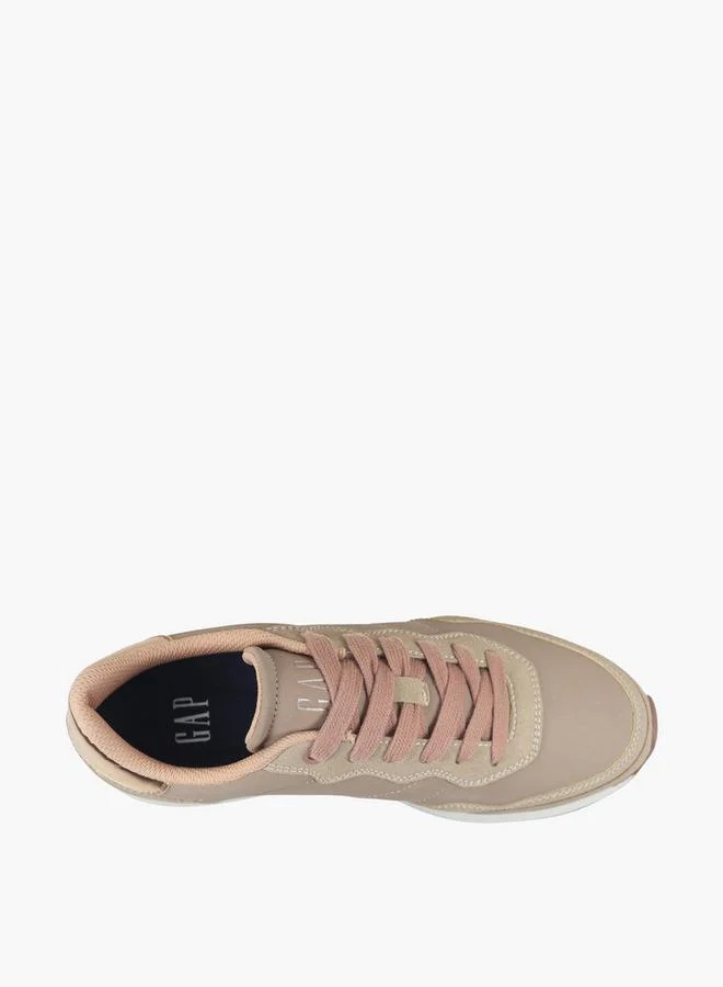 Gap ROSE GOLD Women Optima Ltx Lace-Up Ankle Sneakers for Women | Best Price UAE
