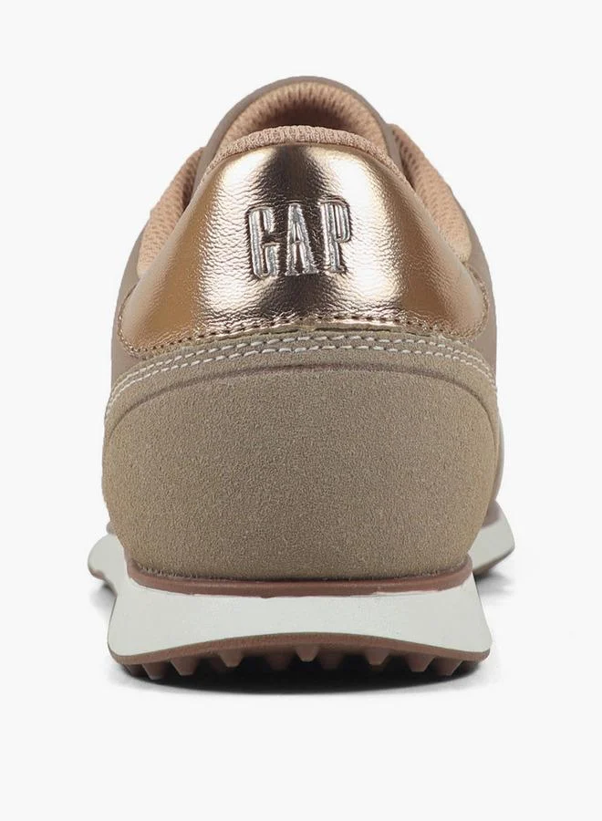 Gap ROSE GOLD Women Optima Ltx Lace-Up Ankle Sneakers for Women | Best Price UAE