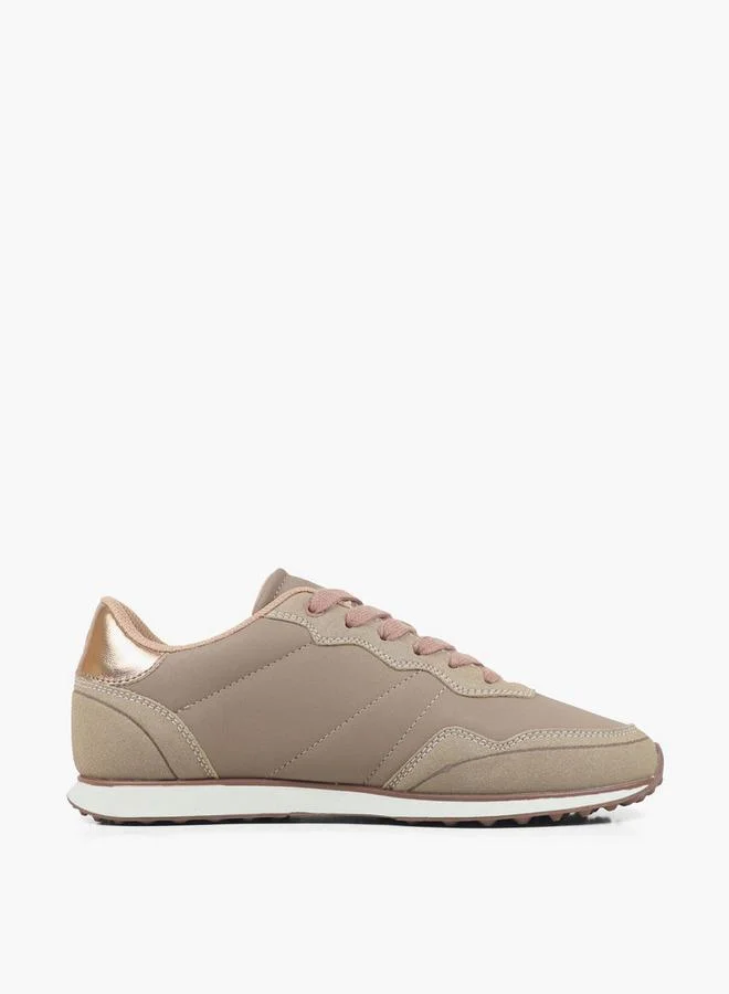Gap ROSE GOLD Women Optima Ltx Lace-Up Ankle Sneakers for Women | Best Price UAE