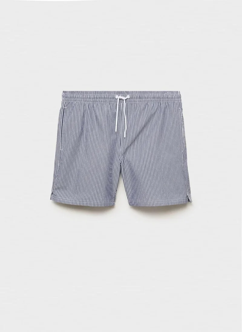 مانجو مان Seersucker Swimming Trunks