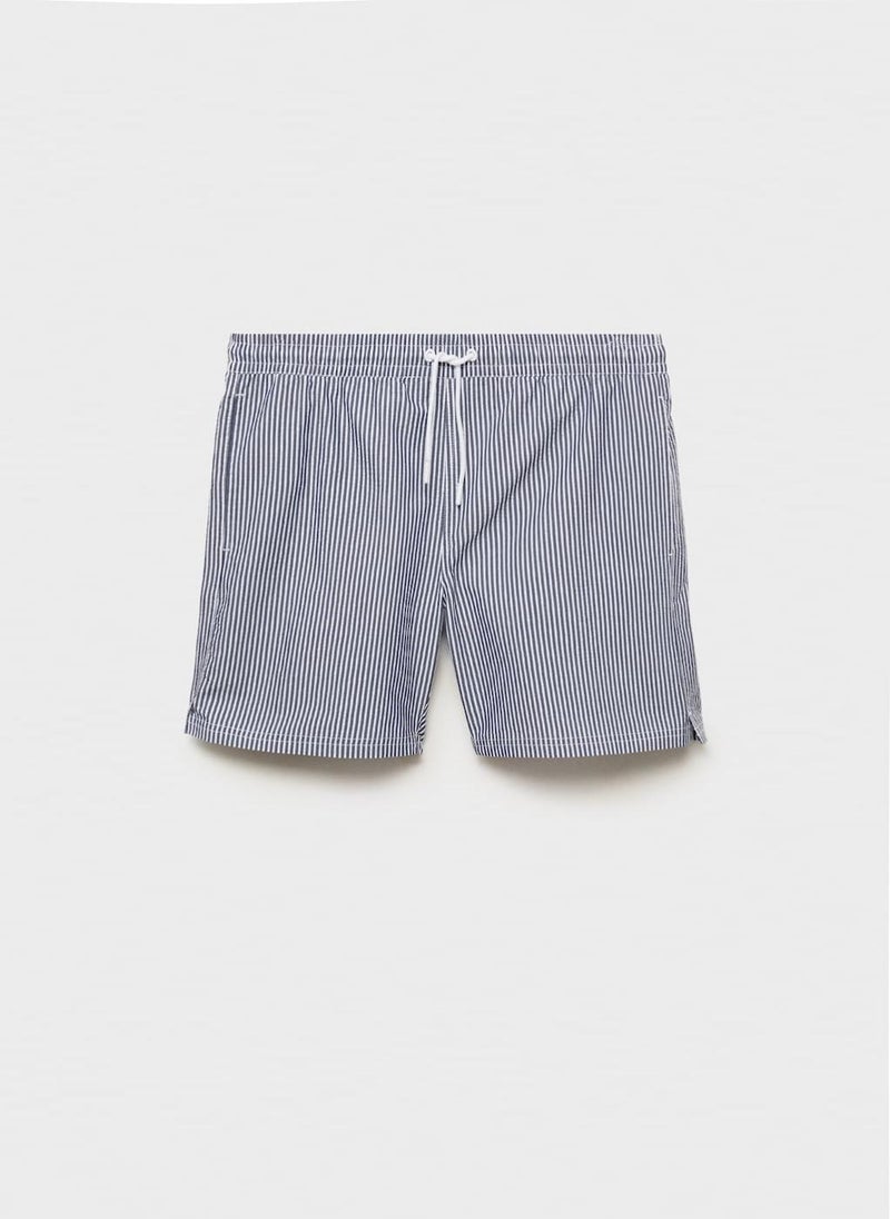 Mango Man Seersucker Swimming Trunks  - Image 1
