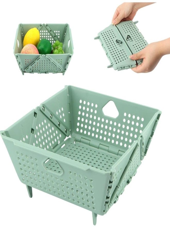 Dadhichi Zone Multipurpose Folding Basket for Storage Collapsible Plastic Basket for Kitchen, Laundry,Office, Bathroom, Picnic & Daily Use Space Saving Design(Multicolor) - Image 5
