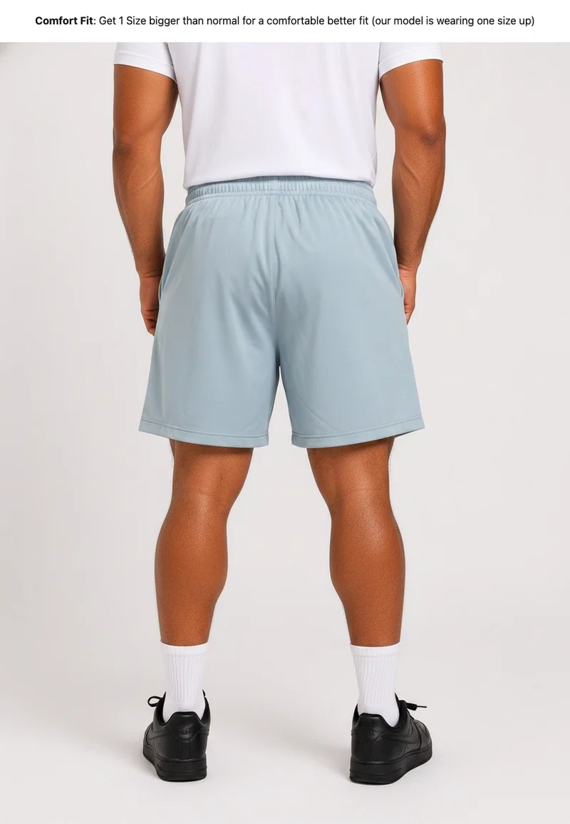 بريما إيس رجالي Shorts عشاق الجيم بريميوم Sky Blue