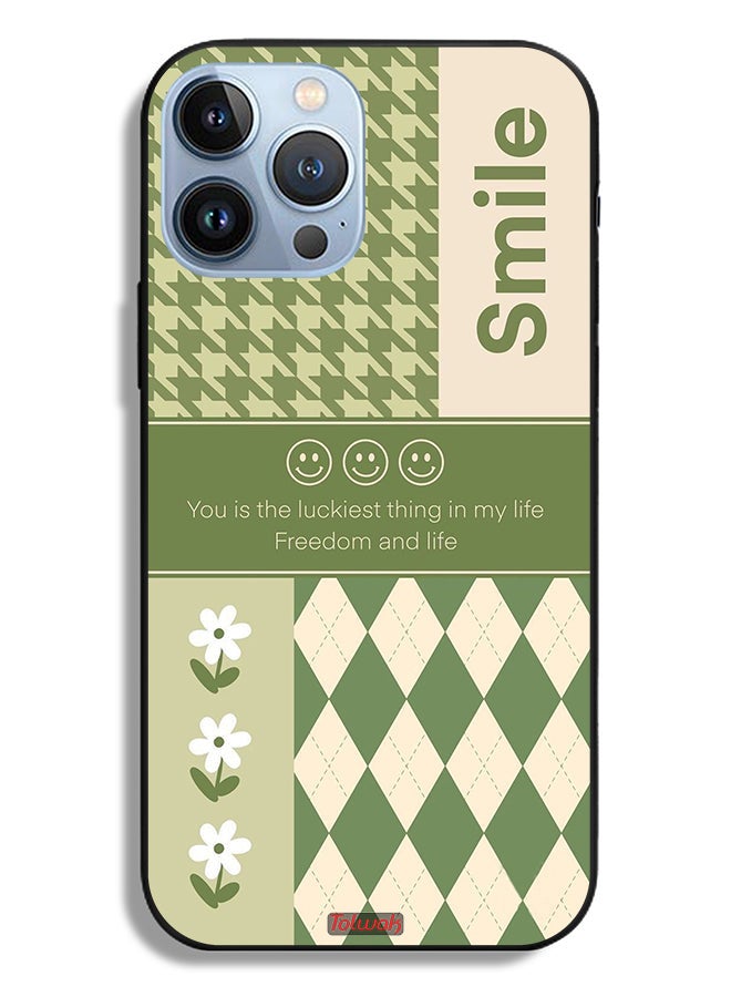 Tolwak Apple iPhone 13 Pro Max Protective Case Smile Is The Luckiest Thing In My Life - Image 2