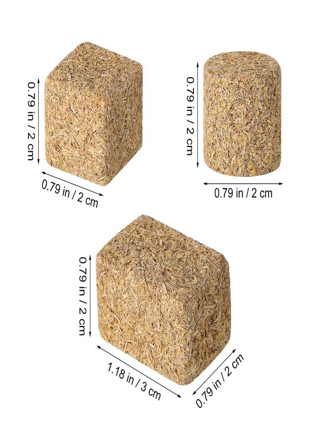 VOSCHOIX 12pcs Mini Hay Bales, Miniature Fake Hay for Decoration, Mini Haystack Bales for Mini House Decoration Garden Decoration DIY Autumn Harvest Craft - Image 4