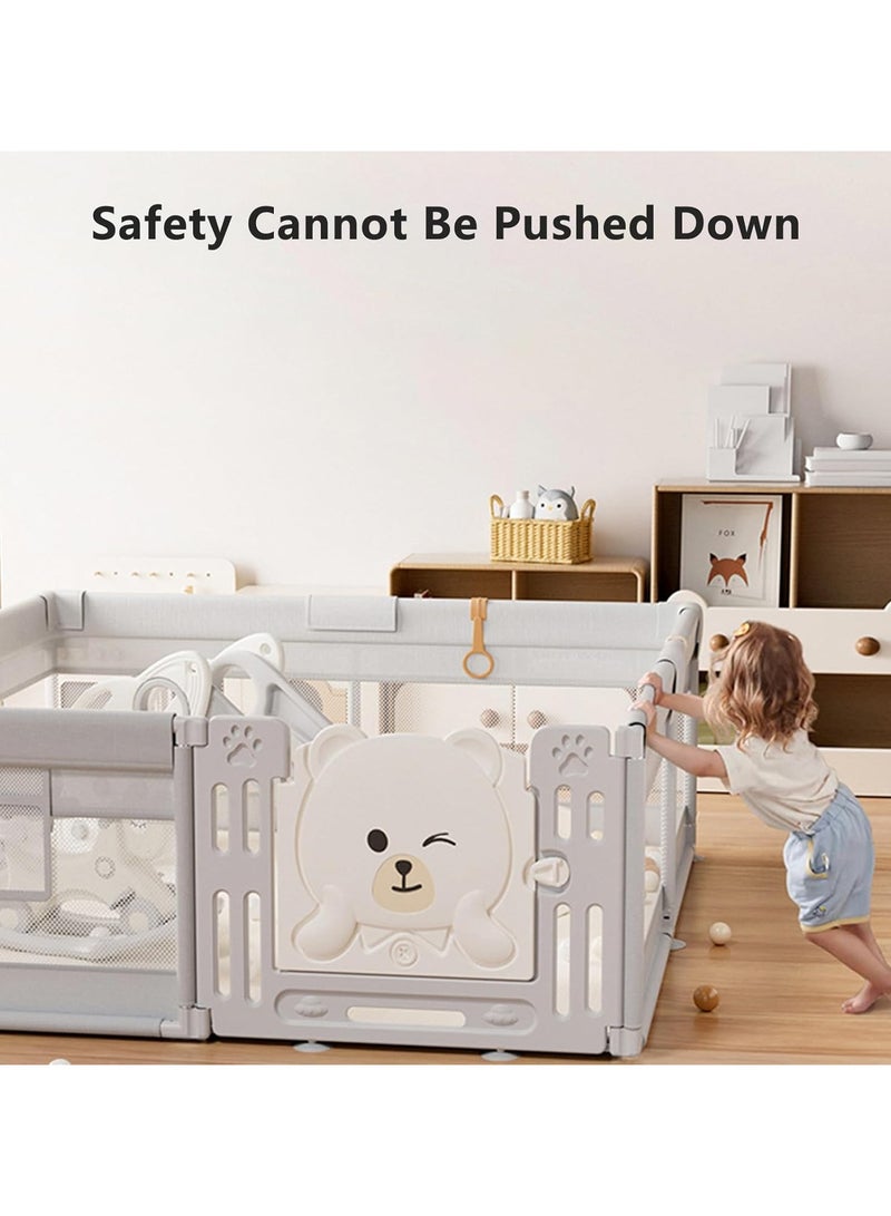 DubaiGallery Baby Playpen for Babies and Toddlers Baby Bassinets Bedside Sleeper 150*180*65CM - Image 3