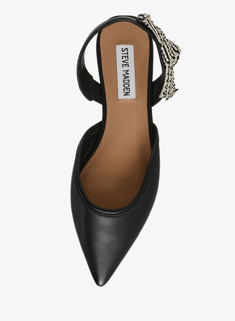 Steve Madden BLACK Landfall Pointed Toe Slingback Ballet Flats for Women | Best Price UAE