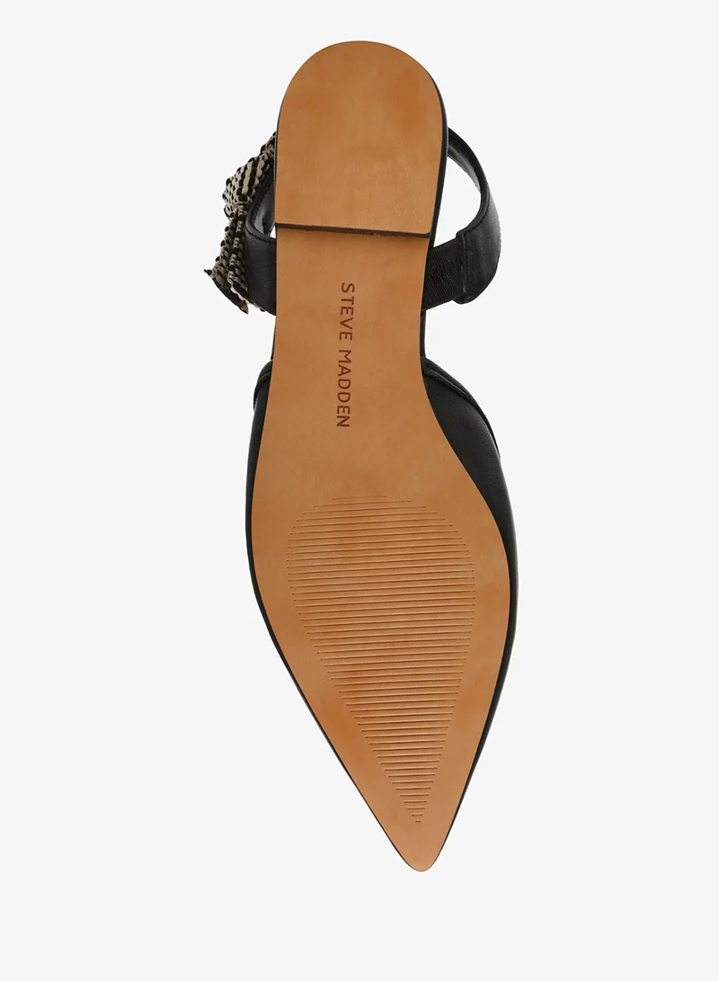 Steve Madden BLACK Landfall Pointed Toe Slingback Ballet Flats for Women | Best Price UAE