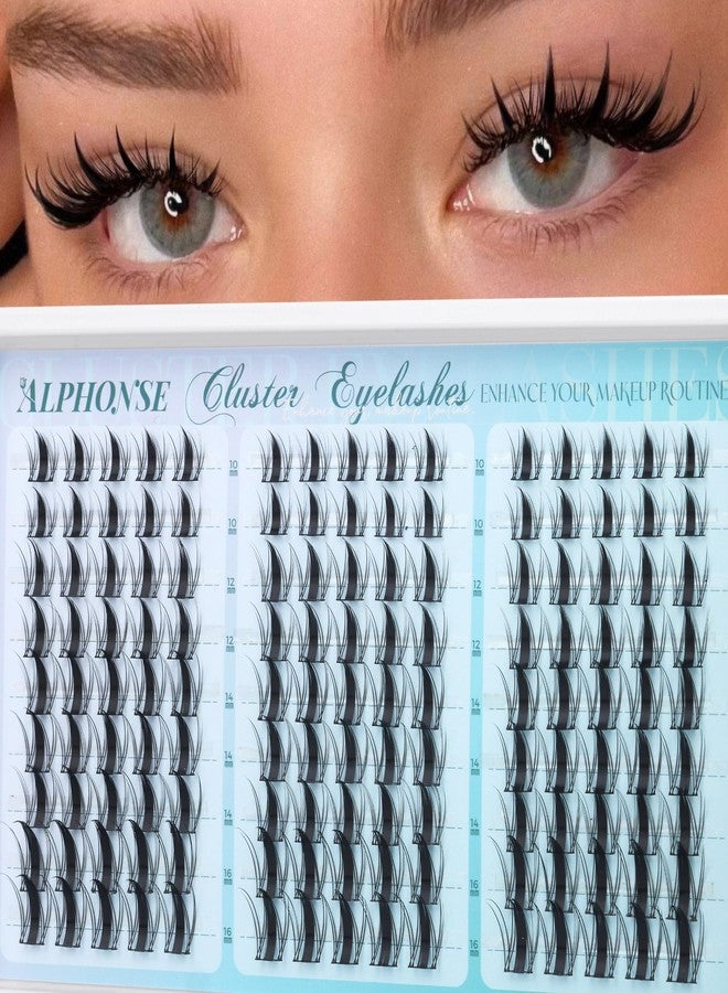 alphonse Anime Lash Clusters Fairy Manga Lashes Clusters 10-16mm Mixed Spiky Cluster Eyelash Extensions 135pcs Wispy Individual Lashes by ALPHONSE - Image 1